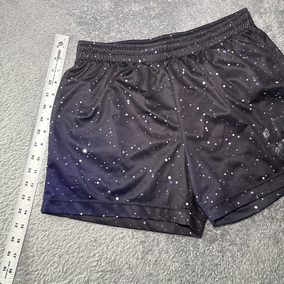 Bacon And Barbells Men's SZ L Training Shorts Fitness Purple Galaxy Design - Picture 2 of 12
